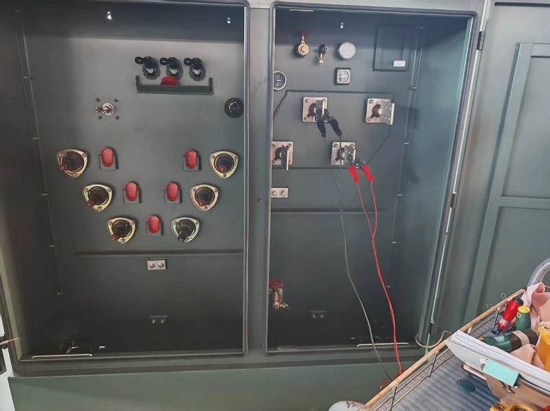 750 kVA loop feed pad mounted transformer FAT 750 kVA loop feed pad mounted transformer FAT